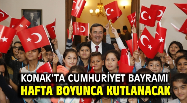 Konak'ta Cumhuriyet Bayramı Hafta boyunca kutlanacak