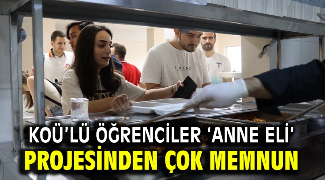 KOÜ'lü öğrenciler 'Anne Eli' projesinden çok memnun