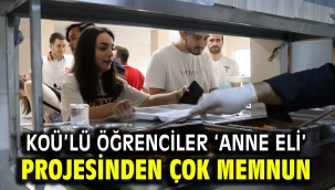 KOÜ'lü öğrenciler 'Anne Eli' projesinden çok memnun