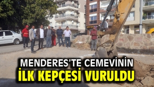 Menderes'te Cemevinin ilk kepçesi vuruldu