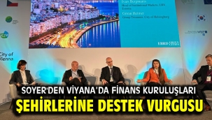 Soyer'den Viyana'da Finans kuruluşları şehirlerine destek vurgusu