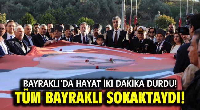 Bayraklı'da hayat iki dakika durdu!