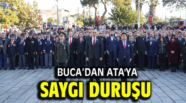 Buca'dan Ata'ya saygı duruşu