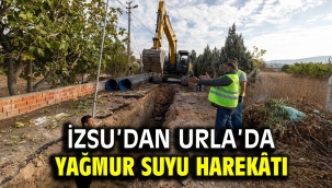 İZSU'dan Urla'da yağmur suyu harekâtı