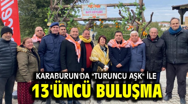 Karaburun'da "turuncu aşk" ile 13'üncü buluşma