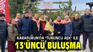 Karaburun'da "turuncu aşk" ile 13'üncü buluşma