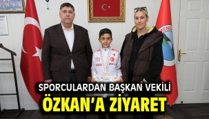 Sporculardan Başkan Vekili Özkan'a ziyaret