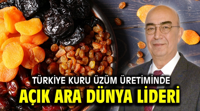 Türkiye kuru üzüm üretiminde açık ara dünya lideri