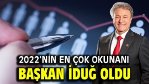2022'nin en çok okunanı Başkan İduğ oldu