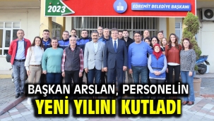 Başkan Arslan, personelin yeni yılını kutladı