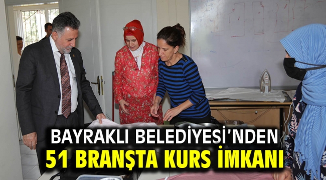 Bayraklı Belediyesinden 51 branşta kurs imkanı