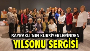Bayraklı'nın kursiyerlerinden yılsonu sergisi
