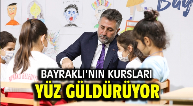 Bayraklı'nın kursları yüz güldürüyor