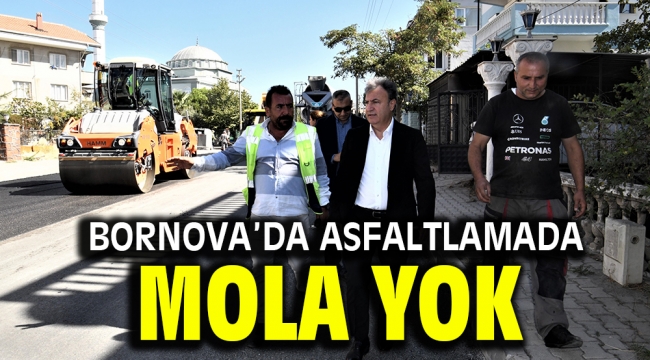 Bornova'da asfaltlamada mola yok