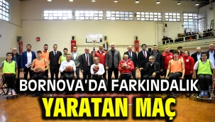 Bornova'da farkındalık yaratan maç