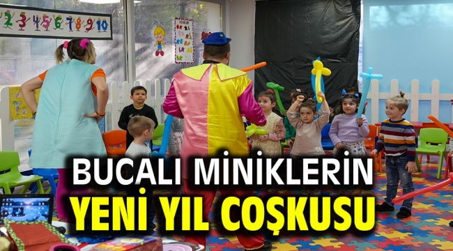 Bucalı miniklerin yeni yıl coşkusu