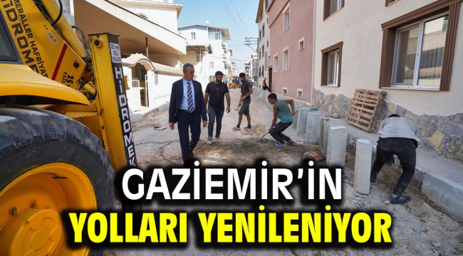 Gaziemir'in yolları yenileniyor