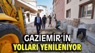 Gaziemir'in yolları yenileniyor