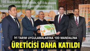  İyi Tarım Uygulamalarına 100 mandalina üreticisi daha katıldı