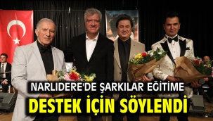 Narlıdere'de şarkılar eğitime destek için söylendi