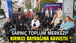 Sarnıç Toplum Merkezi Kırmızı Bayrağına kavuştu