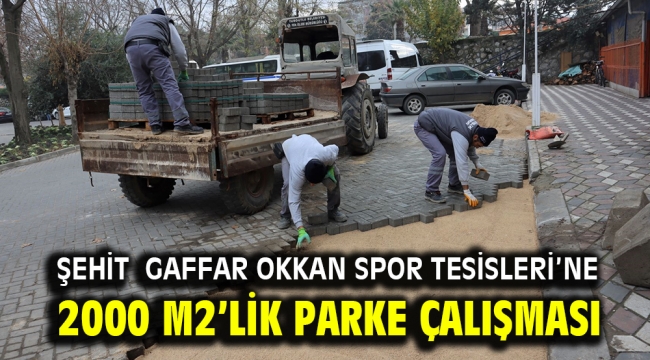 Şehit Gaffar Okkan Spor Tesisleri'ne 2000 m2'lik Parke Çalışması