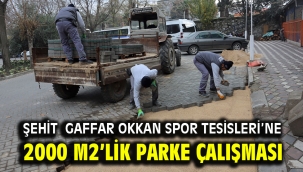 Şehit Gaffar Okkan Spor Tesisleri'ne 2000 m2'lik Parke Çalışması