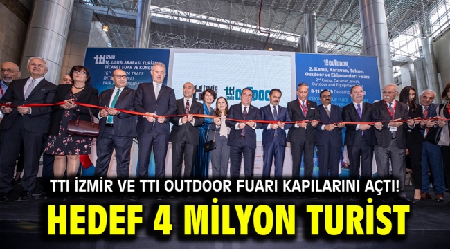 TTI İzmir ve TTI Outdoor Fuarı kapılarını açtı! Soyer: Hedef 4 milyon turist