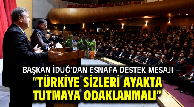 Başkan İduğ'dan esnafa destek mesajı