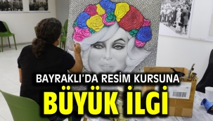 Bayraklı'da resim kursuna büyük ilgi
