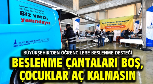 Beslenme çantaları boş, çocuklar aç kalmasın