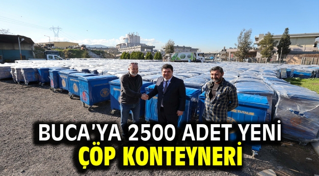 Buca'ya 2500 adet yeni çöp konteyneri