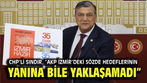 CHP'li Sındır, "AKP İzmir'deki sözde hedeflerinin yanına bile yaklaşamadı"