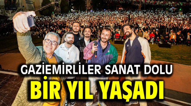 Gaziemirliler sanat dolu bir yıl yaşadı