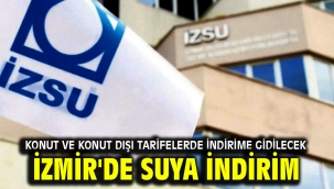 İzmir'de suya indirim