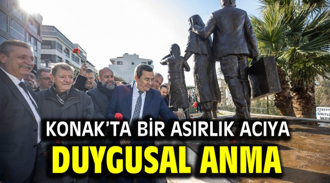 Konak'ta bir asırlık acıya duygusal anma