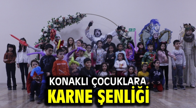 Konaklı çocuklara Karne şenliği