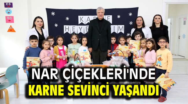 Nar Çiçekleri'nde karne sevinci yaşandı