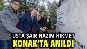 Usta Şair Nazım Hikmet Konak'ta anıldı
