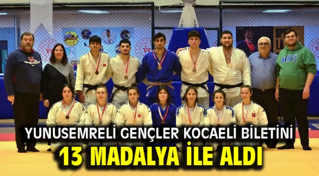 YUNUSEMRELİ GENÇLER KOCAELİ BİLETİNİ 13 MADALYA İLE ALDI