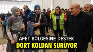 Afet bölgesine destek dört koldan sürüyor