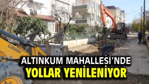 Altınkum Mahallesi'nde yollar yenileniyor