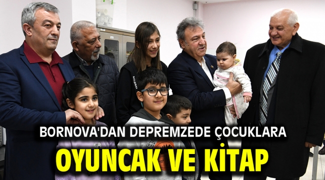 Bornova'dan depremzede çocuklara oyuncak ve kitap 