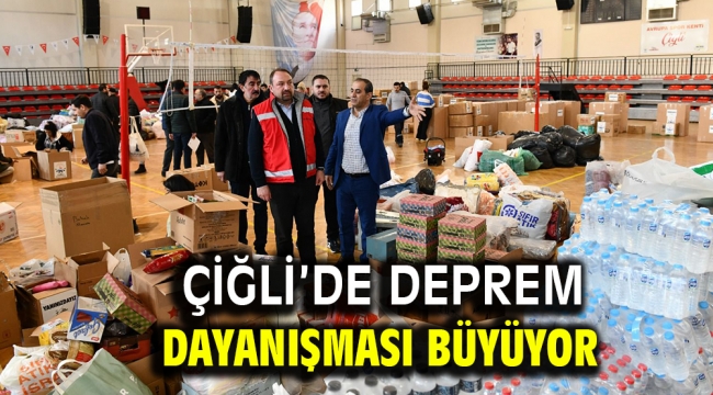 Çiğli'de Deprem Dayanışması Büyüyor