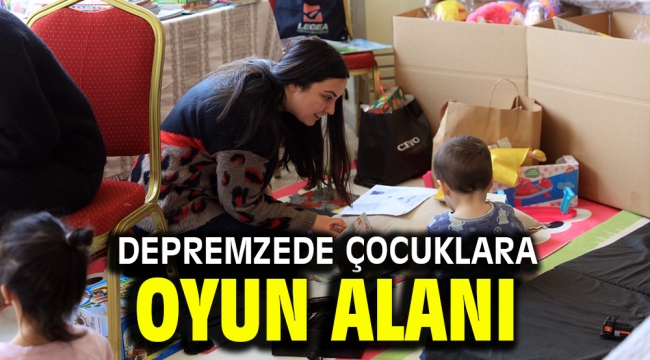 Depremzede Çocuklara Oyun Alanı