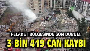 Felaket bölgesinde son durum: Yastayız
