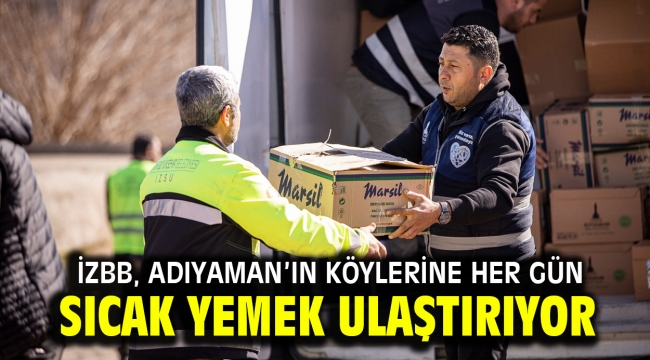 İzBB, Adıyaman'ın köylerine her gün sıcak yemek ulaştırıyor