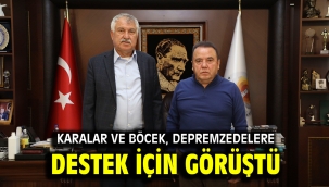 Karalar ve Böcek, depremzedelere destek için görüştü