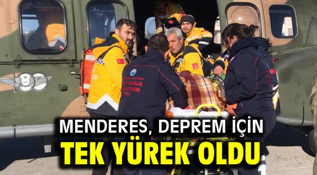 Menderes, deprem için tek yürek oldu