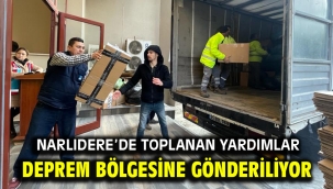 Narlıdere'de Toplanan Yardımlar Deprem Bölgesine Gönderiliyor